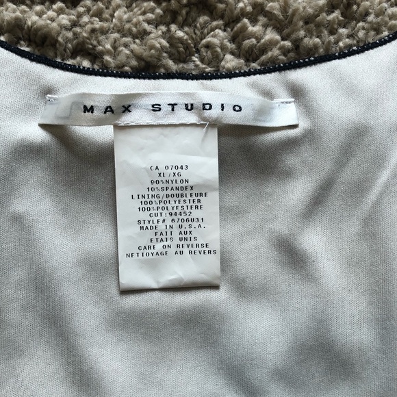 Max Studio Black Lacy Top - Picture 4 of 8